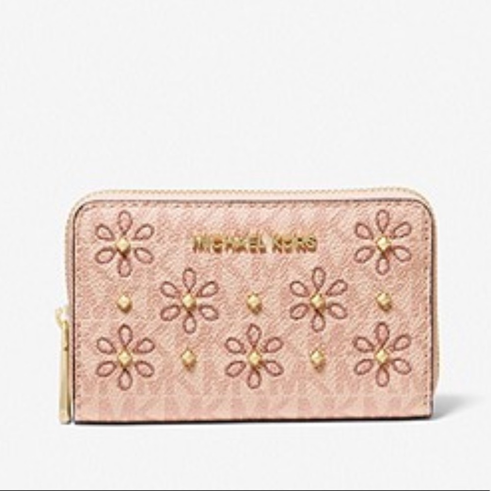 MICHAEL KORS Small Studded Floral Wallet